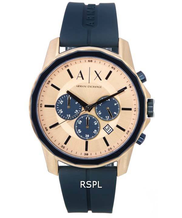 Armani Exchange Chronograph Rose Gold Dial Quartz AX1730 Men's Watch 1 Armani Exchange Chronograph Rose Gold Dial Quartz AX1730 Men's Watch