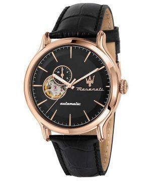 Maserati Epoca Black Open Heart Dial Automatic R8821118009 100M Men's Watch