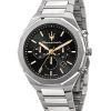 Maserati Stile Chronograph Black Dial Quartz R8873642010 100M Men's Watch