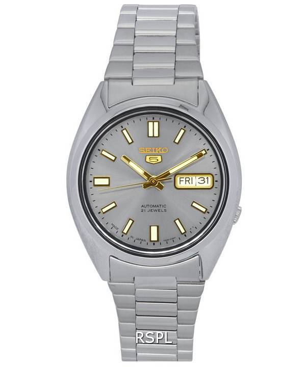 Seiko 5 Stainless Steel Grey Dial Automatic SNXS75 SNXS75J5 SNXS75J Men s Watch