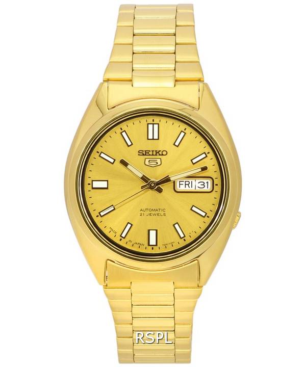 Seiko 5 gold 21 jewels sale