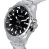 Bulova Marine Star Stainless Steel Bracelet Black Sunray Dial Quartz 96B382 100M Men's Watch