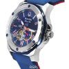 Bulova Marine Star Open Heart Blue Dial Automatic Diver's 98A282 200M Men's Watch