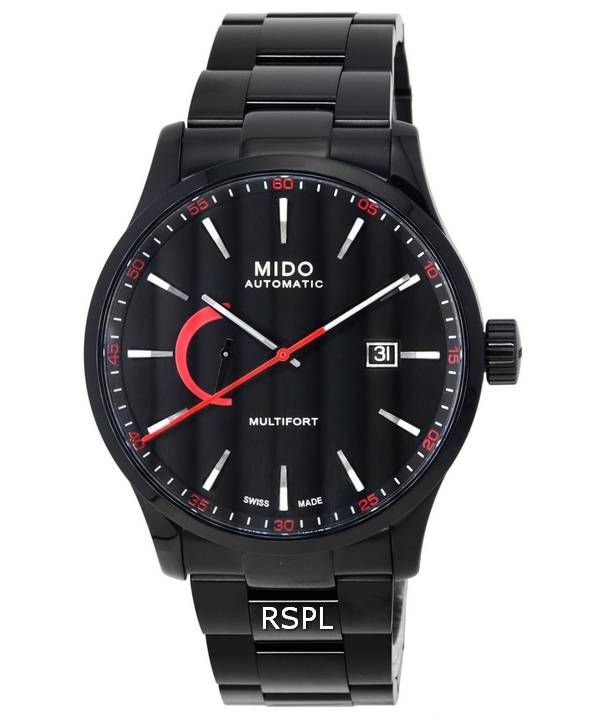 Mido Multifort Power Reserve Black Dial Automatic