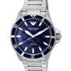 Emporio Armani Meccanico Stainless Steel Blue Dial Automatic AR60059 100M Men's Watch