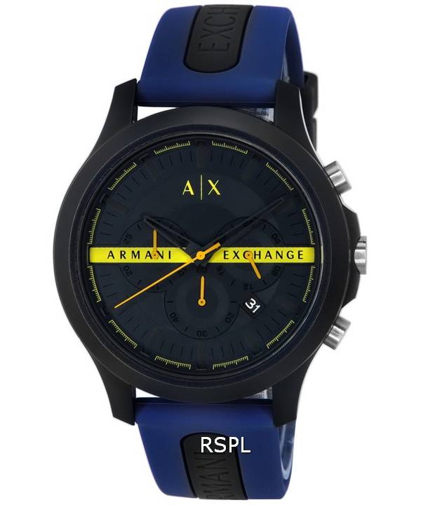 Armani Exchange Hampton Chronograph Navy Blue Dial Quartz AX2441 Men's Watch