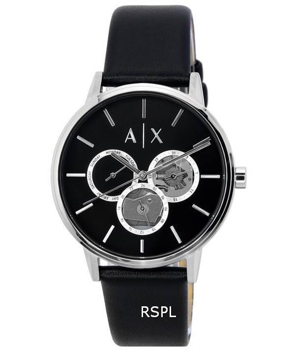 Armani Exchange Multifunction Black Open Heart Dial Quartz AX2745 Men's Watch 1 Armani Exchange Multifunction Black Open Heart Dial Quartz AX2745 Men's Watch