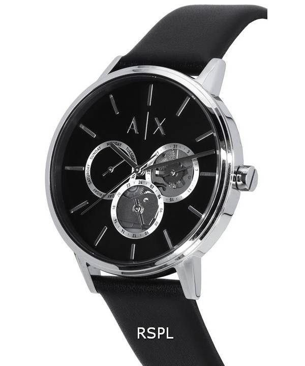 Armani Exchange Multifunction Black Open Heart Dial Quartz AX2745 Men's Watch 2 Armani Exchange Multifunction Black Open Heart Dial Quartz AX2745 Men's Watch