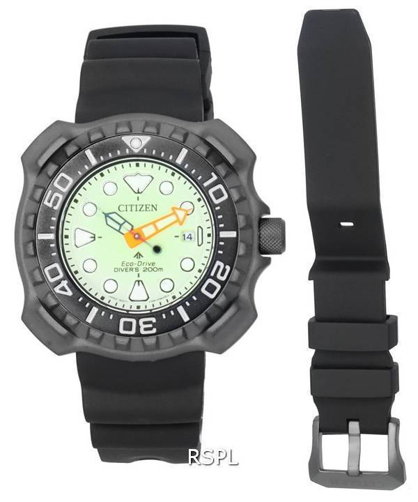 Citizen Promaster Marine Super Titanium Full Luminous Dial Eco-Drive Diver's BN0227-17X 200M Men's Watch 5 Citizen Promaster Marine Super Titanium Full Luminous Dial Eco-Drive Diver's BN0227-17X 200M Men's Watch