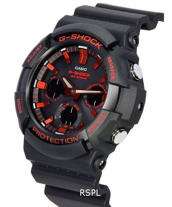 Casio G-Shock Analog Digital X Ignite Red Series Tough Solar GAS-100BNR-1A GAS100BNR-1 200M Men's Watch 4 Casio G-Shock Analog Digital X Ignite Red Series Tough Solar GAS-100BNR-1A GAS100BNR-1 200M Men's Watch