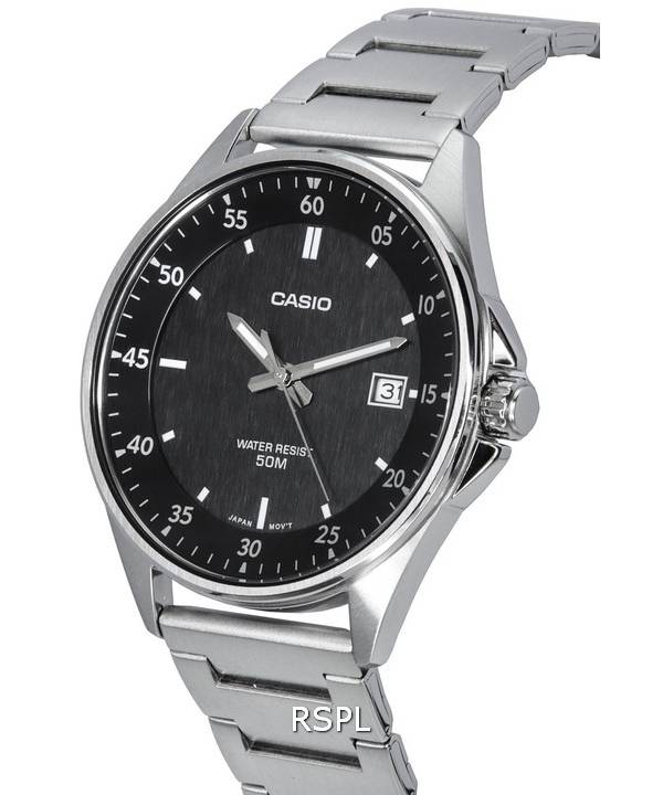 Casio Standard Analog Stainless Steel Black Dial Quartz MTP-E705D-1E Men's Watch 3 Casio Standard Analog Stainless Steel Black Dial Quartz MTP-E705D-1E Men's Watch