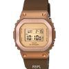 Casio G-Shock Digital Metal Clad Bronze Dial Quartz GM-S5600BR-5 GMS5600BR-5 200M Womens Watch