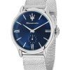 Maserati Epoca Stainless Steel Mesh Blue Dial Quartz R8853118017 100M Men's Watch