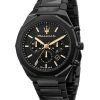 Maserati Stile Chronograph Stainless Steel Black Dial Quartz R8873642005 100M Men's Watch