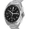 Bulova Lunar Pilot Chronograph Stainless Steel Black Dial Quartz 96B258 Men's Watch