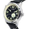 Citizen Leather Strap Black Dial Automatic NJ0140-17E 100M Mens Watch