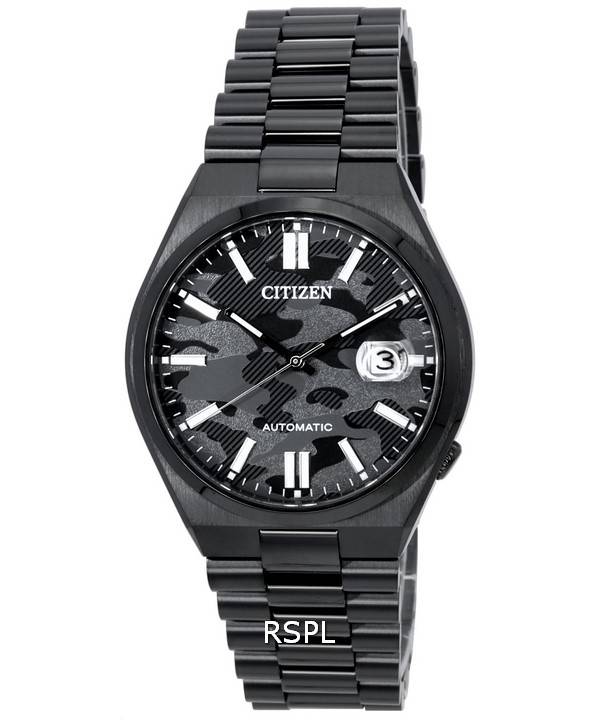 Citizen Mechanical Stainless Steel Camouflage Dial Automatic NJ0155-87E Men's Watch
