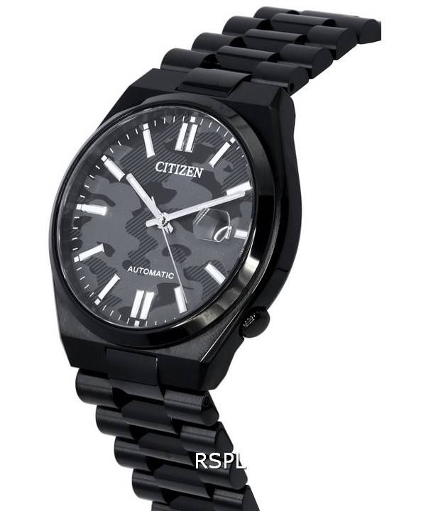 Citizen Mechanical Stainless Steel Camouflage Dial Automatic NJ0155-87E Men's Watch