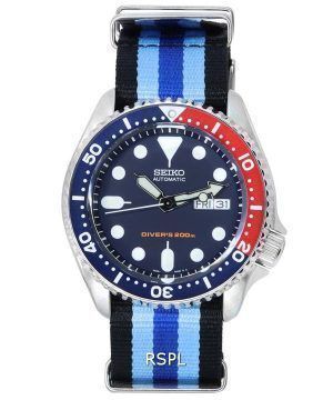 Seiko Blue Dial Automatic Diver's SKX009K1-var-NATO20 200M Men's Watch