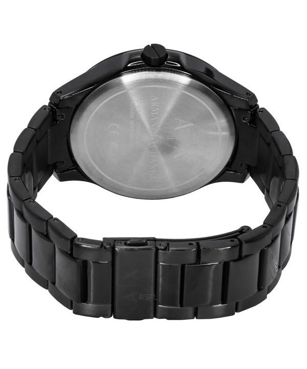 Armani exchange black sales watch with diamonds