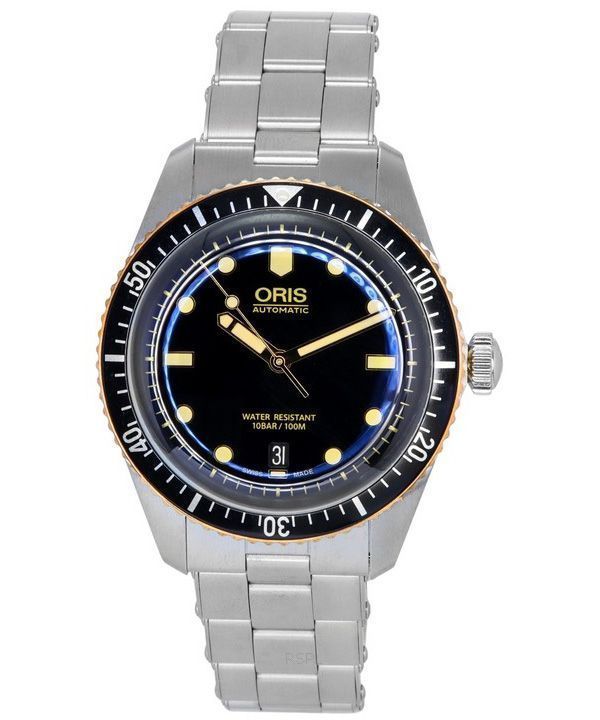 Oris Divers Sixty Five Stainless Steel Black Dial Automatic 01 733 7707 4354-07 8 20 18 100M Men's Watch 1 Oris Divers Sixty Five Stainless Steel Black Dial Automatic 01 733 7707 4354-07 8 20 18 100M Men's Watch