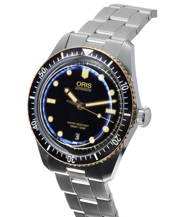 Oris Divers Sixty Five Stainless Steel Black Dial Automatic 01 733 7707 4354-07 8 20 18 100M Men's Watch 3 Oris Divers Sixty Five Stainless Steel Black Dial Automatic 01 733 7707 4354-07 8 20 18 100M Men's Watch