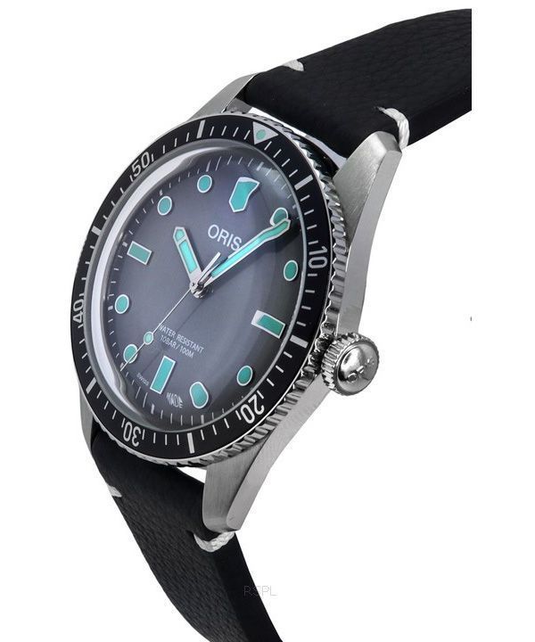 Oris Divers Sixty-Five Heritage Leather Strap Automatic 01 733 7707 4053-07 5 20 89 100M Mens Watch 3 Oris Divers Sixty-Five Heritage Leather Strap Automatic 01 733 7707 4053-07 5 20 89 100M Mens Watch