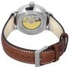 Iron Annie Bauhaus Brown Leather Strap Blue Dial Automatic 50563 Mens Watch
