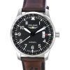 Iron Annie F13 Tempelhof Leather Strap Black Dial Automatic 56642 100M Mens Watch