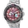 Citizen Promaster Skyhawk Perpetual Calendar Red Dial Eco-Drive Diver's JY8086-89X 200M Men's Watch