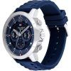 Tommy Hilfiger Luca Silicone Strap Multifunction Blue Dial Quartz 1710489 Mens Watch
