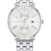 Tommy Hilfiger Jenna Stainless Steel Multifunction Silver Dial Quartz 1782068 Womens Watch