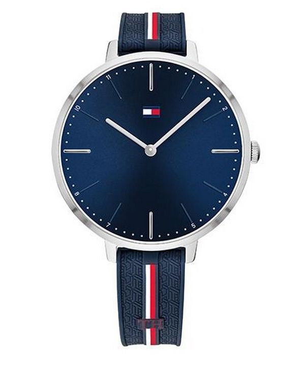 Tommy Hilfiger Navy Silicone Strap Blue Dial Quartz 1782154 Womens Watch