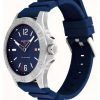 Tommy Hilfiger Ryan Silicone Strap Blue Dial Quartz 1791991 Mens Watch