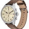 Tommy Hilfiger Axel Multifunction Leather Strap Cream Dial Quartz 1792003 Mens Watch
