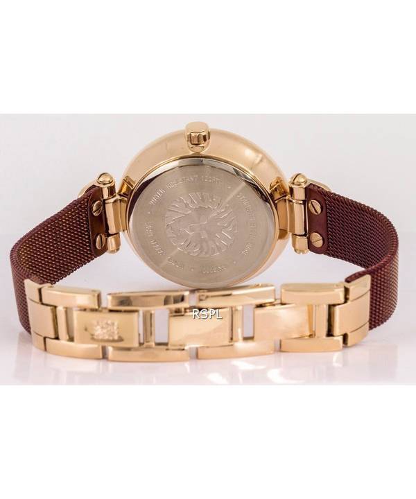 Anne Klein Crystal Accents Burgundy Dial Quartz 3000RGBY Women's Watch 3 Anne Klein Crystal Accents Burgundy Dial Quartz 3000RGBY Women's Watch