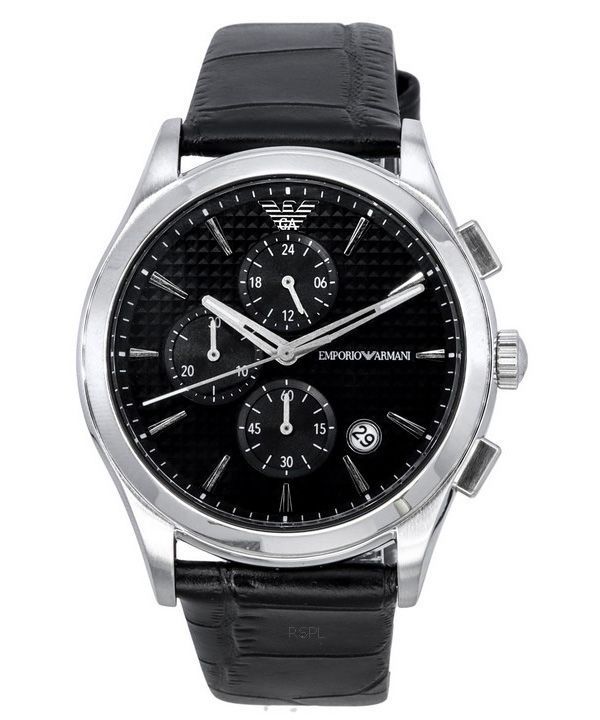 Emporio Armani Paolo Chronograph Black Dial Quartz AR11530 Mens Watch 1 Emporio Armani Paolo Chronograph Black Dial Quartz AR11530 Mens Watch