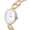 Fossil Carlie Rose Gold Tone Stainless Steel Silver Dial Quartz ES5273 Womens Watch