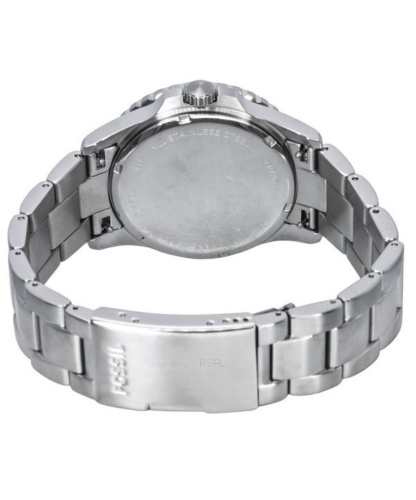 Fossil Blue Dive Style Stainless Steel Black Dial Quartz FS5952 100M Mens Watch 4 Fossil Blue Dive Style Stainless Steel Black Dial Quartz FS5952 100M Mens Watch