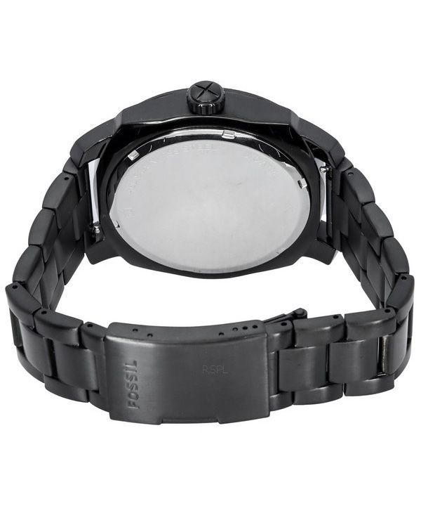 Fossil Machine Stainless Steel Black Sunray Dial Quartz FS5971 100M Mens Watch 4 Fossil Machine Stainless Steel Black Sunray Dial Quartz FS5971 100M Mens Watch
