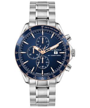 Philip Watch Blaze Chronograph Stainless Steel Blue Dial Quartz R8273995006 100M Mens Watch