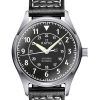 Ratio Skysurfer Pilot Black Textured Dial Leather Automatic RTS310 200M Mens Watch