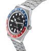 Timex Q GMT Stainless Steel Black Dial Quartz TW2V38000 Mens Watch
