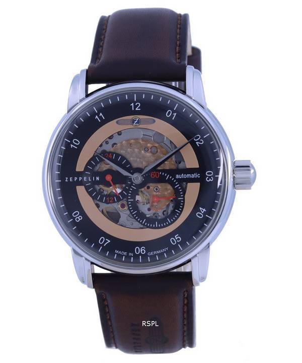 Zeppelin New Captain's Line Skeleton Dial Automatic 8664-5 86645 Men's Watch 1 Zeppelin New Captain's Line Skeleton Dial Automatic 8664-5 86645 Men's Watch