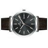 Westar Profile Leather Strap Black Dial Quartz 50216STN623 Men's Watch