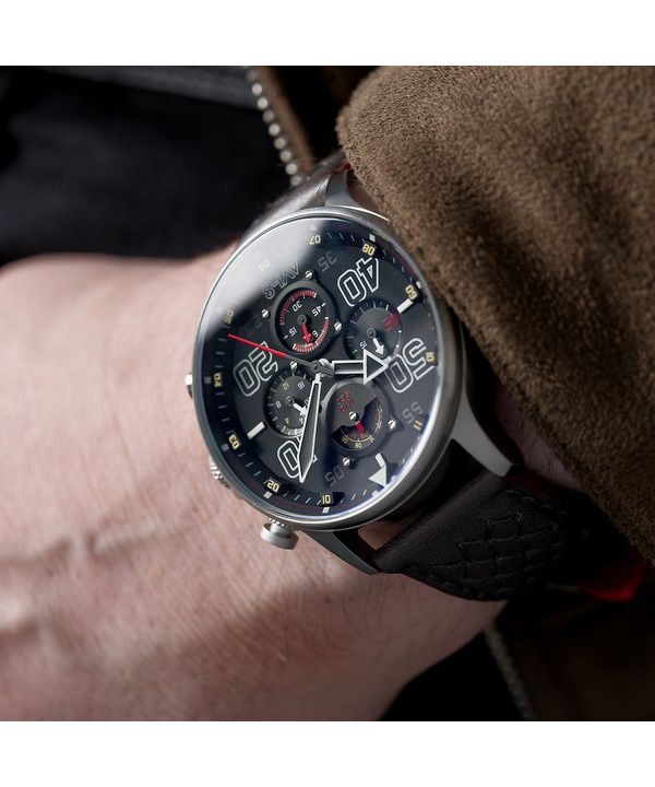 AVI-8 Hawker Typhoon Rb396 Sheila Chronograph Limited Edition Black Dial Quartz AV-4093-05 Men's Watch 3 AVI-8 Hawker Typhoon Rb396 Sheila Chronograph Limited Edition Black Dial Quartz AV-4093-05 Men's Watch