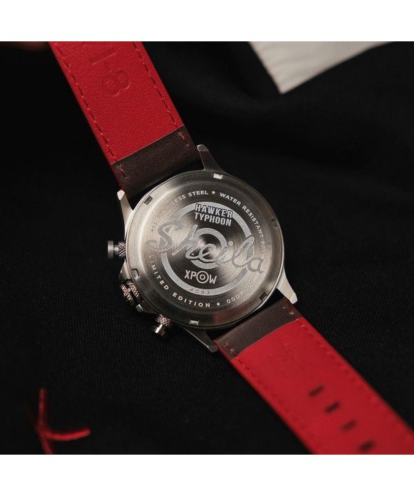 AVI-8 Hawker Typhoon Rb396 Sheila Chronograph Limited Edition Black Dial Quartz AV-4093-05 Men's Watch 6 AVI-8 Hawker Typhoon Rb396 Sheila Chronograph Limited Edition Black Dial Quartz AV-4093-05 Men's Watch