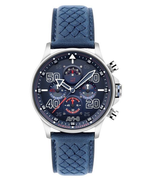 AVI-8 Hawker Typhoon Rb396 Sheila Chronograph Limited Edition Volkel Blue Dial Quartz AV-4093-07 Men's Watch 1 AVI-8 Hawker Typhoon Rb396 Sheila Chronograph Limited Edition Volkel Blue Dial Quartz AV-4093-07 Men's Watch