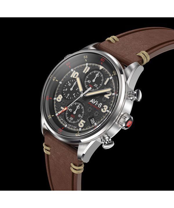 AVI-8 Flyboy Royal British Legion Tri-Service Chronograph Limited Edition High Wycombe Quartz AV-4102-RBL-01 Men's Watch With Ex 3 AVI-8 Flyboy Royal British Legion Tri-Service Chronograph Limited Edition High Wycombe Quartz AV-4102-RBL-01 Men's Watch With Ex