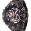 Invicta Reserve Venom Cobra Silicone Strap Gunmetal And Brown Dial Automatic Divers 43917 200M Mens Watch